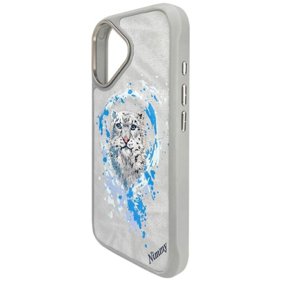 Mbrojtëse telefoni Nimmy Pantera MagSafe për iPhone 16 6.1", gri e çelët