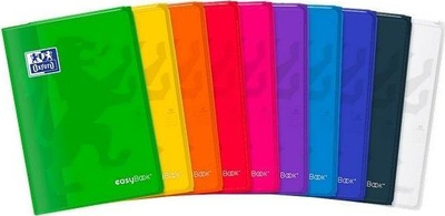 Fletore Oxford Easybook B5 60 fletë me katrorë, kapak i fortë, shumëngjyrëshe