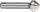 Frezë konike RUKO 102121, HSS, 20.5mm, metal