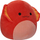Lodër pelushi Squishmallow Maxie, hardhucë me frill, 12", e kuqe