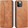 Këllëf-portofol Hurtel Magnet Fancy Case për iPhone 12 Pro Max, me vende për karta, me magnet, ngjyrë kafe