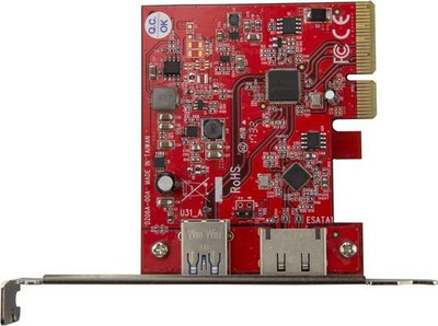 Kartë zgjerimi StarTech PCIe, 2 porta USB 3.1 10Gbps edhe eSATA