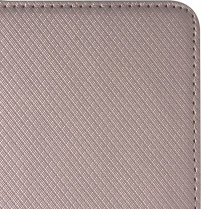 Këllëf magnetik Huawei Y5p, tip libër, lëkurë e rreme, ngjyrë ari
