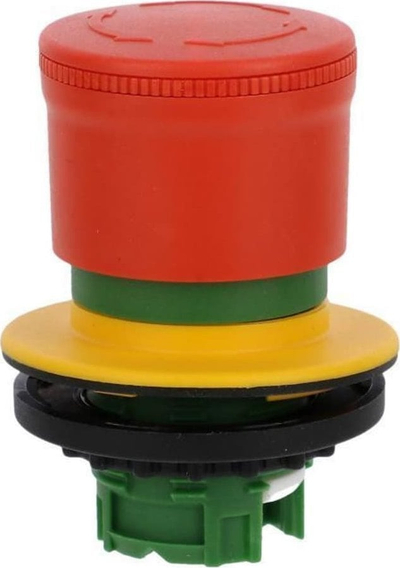 Buton sigurie Eaton M30 PVT30, 30mm, çbllokim me rrotullim, i kuq