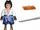 Figurë Playmobil Naruto Shippuden Sasuke 71097, 8 copa, për kalamaj 5+