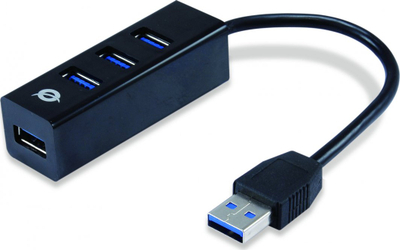 USB hub Conceptronic HUBBIES04B, 4 porta USB 3.2, 5 Gbit/s, i zi
