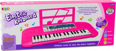 Piano elektronike për fëmijë pa markë, 36 melodi, rozë