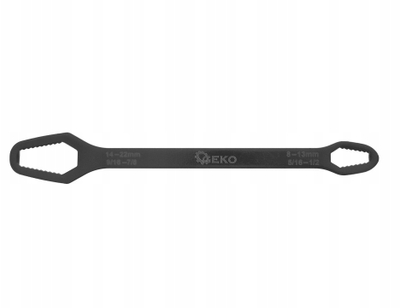 Çelës universal Geko Box End, 14-22mm dhe 8-13mm, CrV, i sheshtë