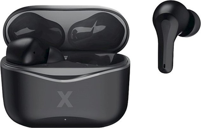 Kufje wireless Maxlife MXBE-01 TWS, Bluetooth 5.1, me kuti karikimi, të zeza