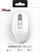 Maus Trust Ozaa, wireless, USB, i bardhë