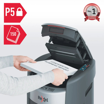 Nisçarkë Rexel ShredMax AutoFeed+ 150M P-5, 211W, gri