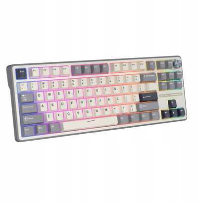 Tastierë mekanike RK Royal Kludge RK R87Pro, 88 taste, RGB, me kabllo, me keycaps PBT, e zezë