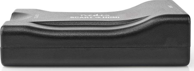 Adapter konvertues AV SCART në HDMI, Full HD 1080p, zgjedhje 720p / 1080p, i zi
