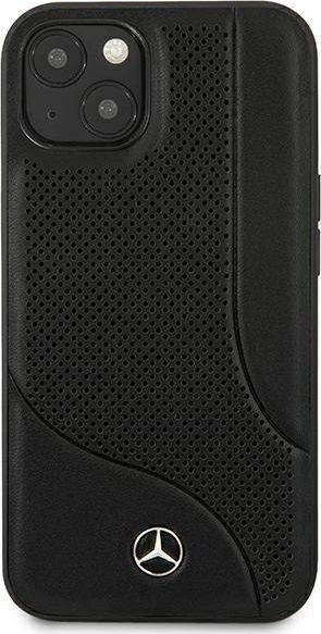 Kapak telefoni Mercedes MEHCP13SCDOBK për iPhone 13 Mini 5.4", lëkurë, i zi