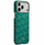 Kuti telefoni Pitaka Ultra Slim Monogram MagSafe për iPhone 17 Pro Max, mbrojtëse e hollë, jeshile me ari