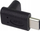 Adapter USB PremiumCord USB C mashkull në USB C femër 90°, USB 3.2 Gen 1, 5 Gbps, i zi
