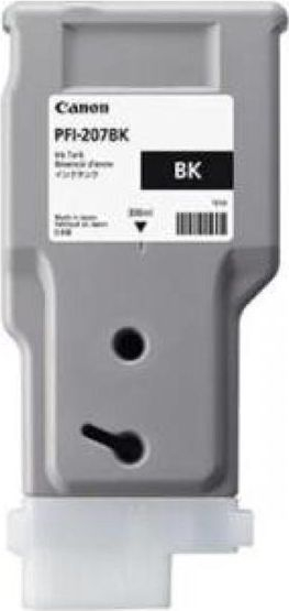 Ngjyrë për printer Canon PFI-207BK, 3700 faqe, 300 ml, e zezë
