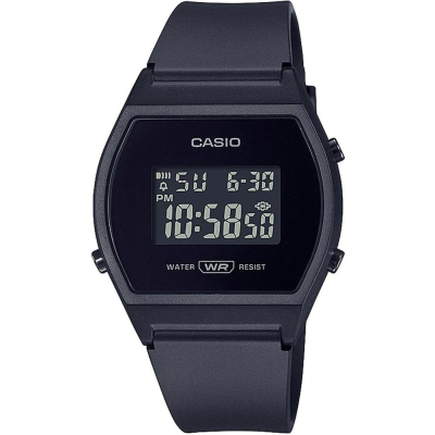 Orë dore Casio LW-204-1BEF, dixhitale, për femra, e zezë