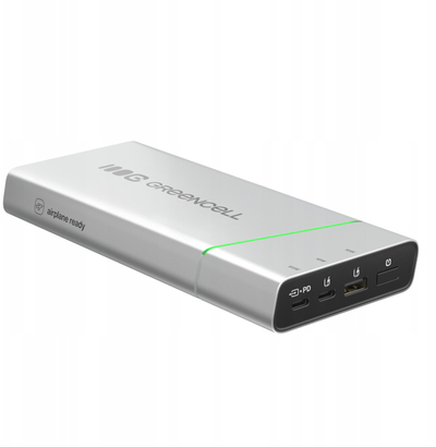 Powerbank Green Cell PowerPlayPro, 20800mAh, 65W, argjendi