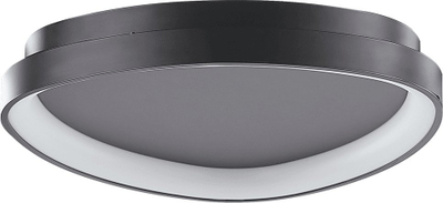 Lampë tavani Beliani Nanding, LED, rrethore, e zezë