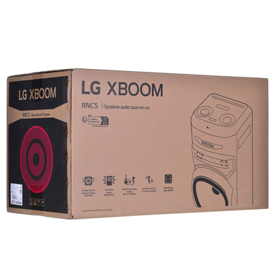 Парти звучник LG XBOOM RNC5, 300W, Bluetooth, со повеќебојни LED светла