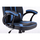 Karrige gaming Topeshop Drift, rrotulluese, me jastëkë ergonomikë, e kaltër