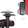 Karrige gaming Marvo CH-118, e zezë/ e kuqe