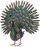 Figurë dekorative kopshti ProGarden Peacock, metal, shumëngjyrëshe