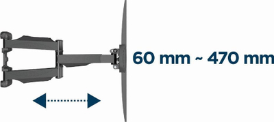 Mbajtëse për televizor Gembird 32-58"/WM-58ST-01