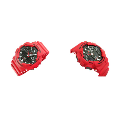 Ora dore Casio G-Shock GA-100B-4AER, kronograf, rezistente ndaj ujit 20 bar, e kuqe