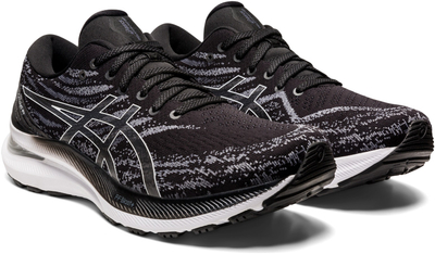 Патики за трчање Asics Gel Kayano 29 4E, дишлива мрежа, Gel амортизација, црни со бели