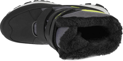 Çizme bore për kalamaj CMP Hexis Snow Boot Jr 30Q4634, që s’i merr uji, mbyllje me velcro, të zeza