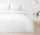 Set jorgani edhe jastëkësh MATEX Bedding Satin, 220x200 cm, pambuk i mir, i bardhë