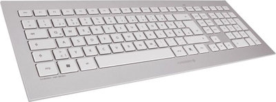 Сет тастатура и глушец CHERRY DW 8000, безжичен RF, германски QWERTZ распоред, сребрена