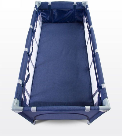 Krevat për fëmijë Caretero Travel Basic Plus, 120 x 60 cm, i kaltër