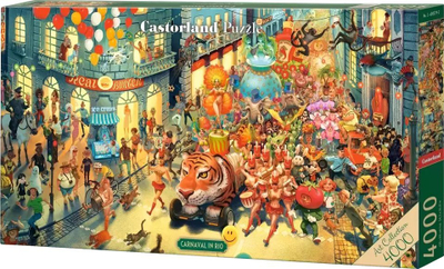 Puzzle Castorland Art Collection Carnival in Rio, 4000 copa, shumëngjyrësh