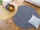 Округол тепих Strado Round Rug Rabbit, 120x120 cm, светло сива
