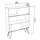 Raft për libra Diane 94×25×117 cm (HM9213.01)