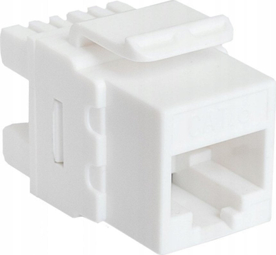 Modul keystone RJ45 TKH CCAS-K6-UTP, Cat.6 UTP, i bardhë