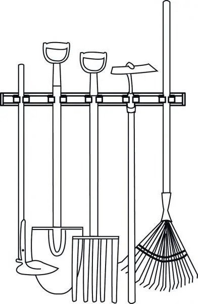 Shinë muri Toolflex Aluminum, 50cm, argjendtë