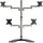 Mbajtëse tavoline për monitorë StarTech.com Quad Monitor Stand, deri 32", VESA, gri e zezë