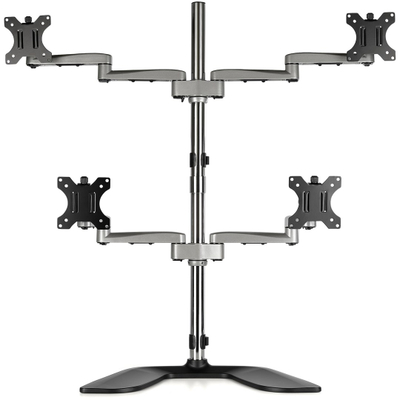Mbajtëse tavoline për monitorë StarTech.com Quad Monitor Stand, deri 32", VESA, gri e zezë