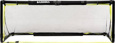 Portë futbolli BazookaGoal 200×75 EXT, teleskopike, e palosshme, e zezë