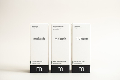 Serum flokësh Mokosh Trichologiczne, stimulon rritjen, 90ml, transparent