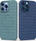 Mbështjellës Pleciony Woven Case për iPhone 14 Pro, TPU, navy blue