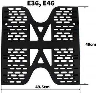 Adapter ulëse i rregullueshëm BMW, E36 E46, çelik 3mm, i zi