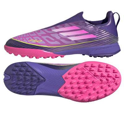 Детски копачици за фудбал Adidas F50 League Lamine TF, без врвки, за синтетичка подлога, шарени