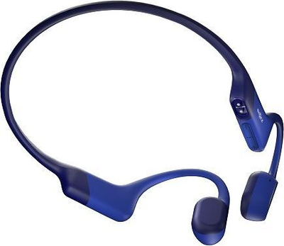 Спортски слушалки Shokz OpenRun, со пренос преку коска, Bluetooth 5.1, сини