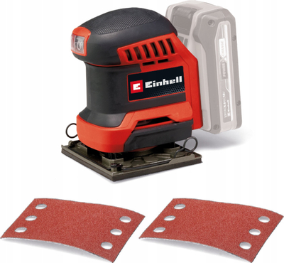 Brushe orbitale Einhell TE-OS 18/113 Li, 18V, pa bateri, e kuqe
