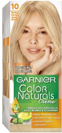 Бојa за коса Garnier Color Naturals Creme, бр. 10 Многу светло руса